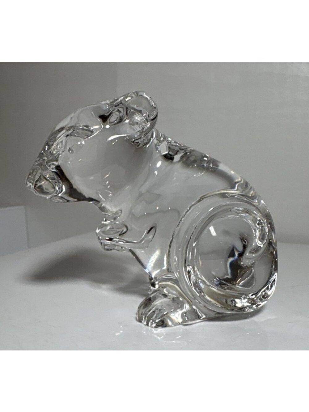 Princess House Pets Lead Crystal Mouse Figurine Germany Vintage Collectible